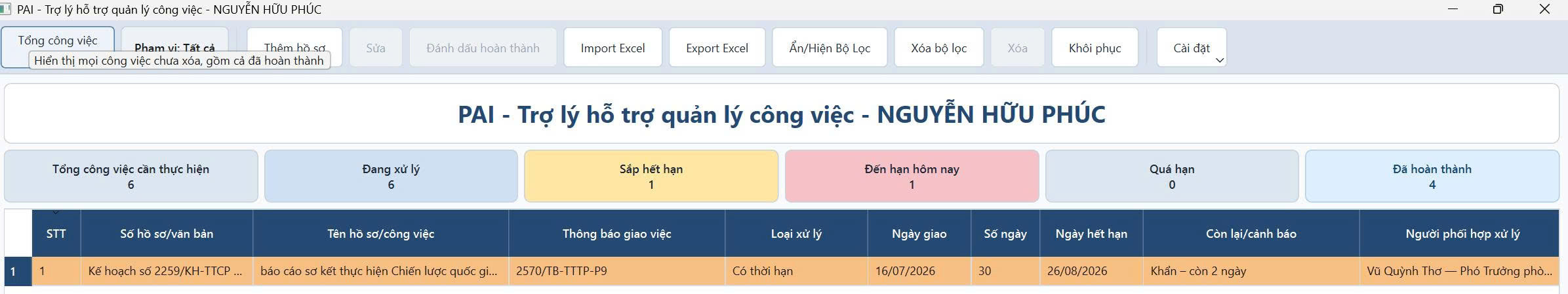 Ảnh minh họa ứng dụng PAI 3 trên 4